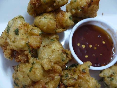 prawn fritters